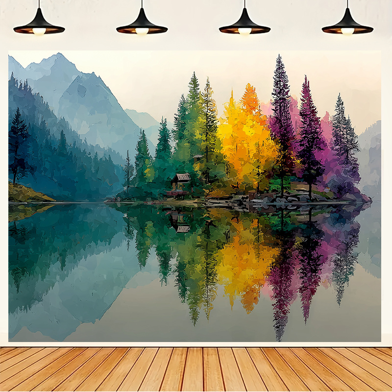 Interior Design Landscape - Kolorowa fototapeta na ścianę z motywem