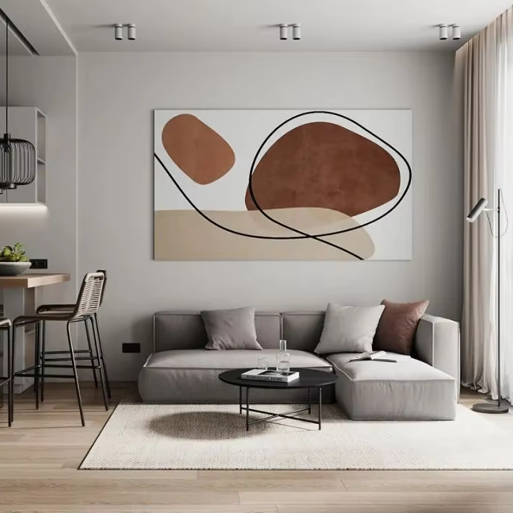 Interior Design Sketch - Plan podłogowy w stylu nordyckim Sanhai,
