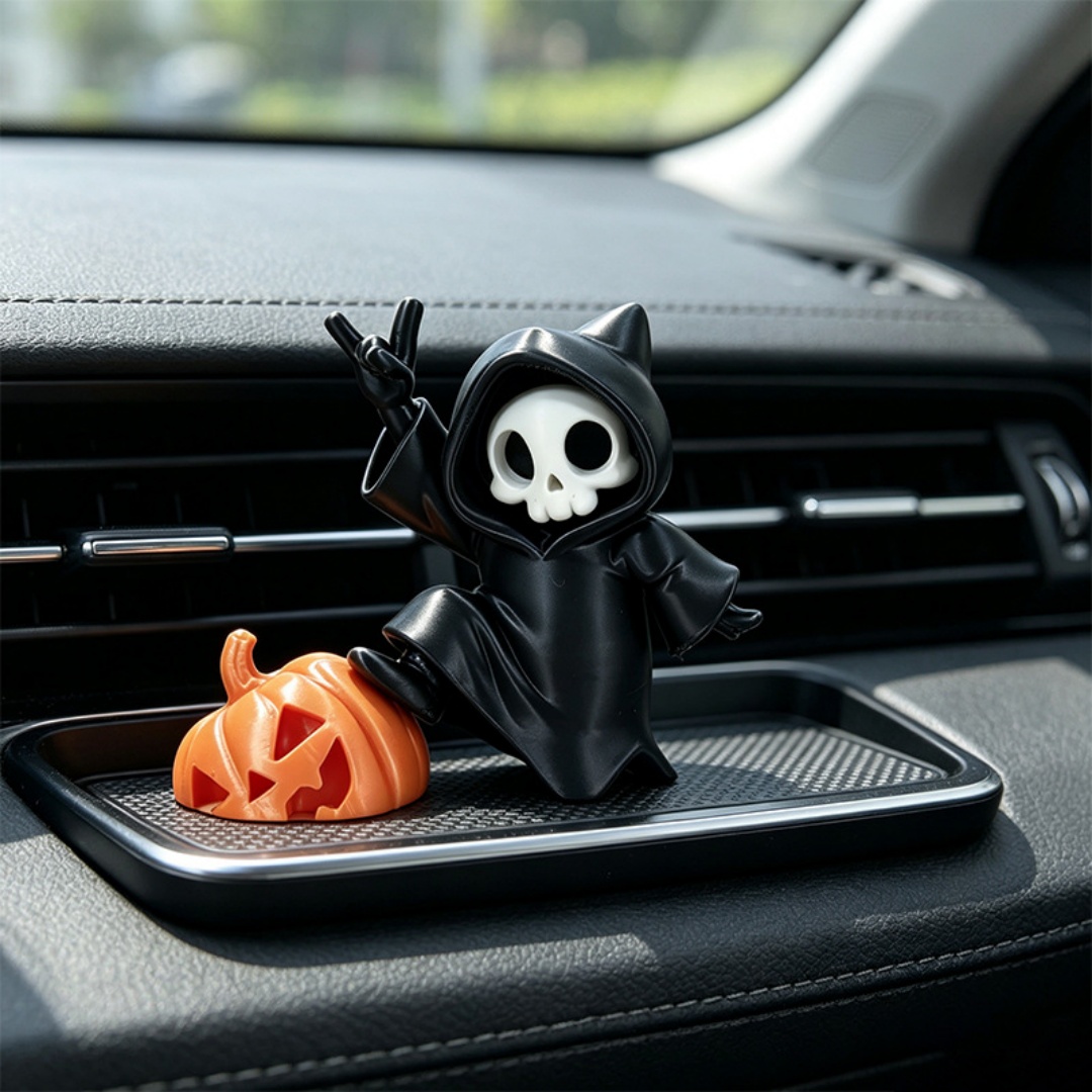 Interior Design Home Decor - Figurka Halloweenowa z kocimi uszami, Ponury