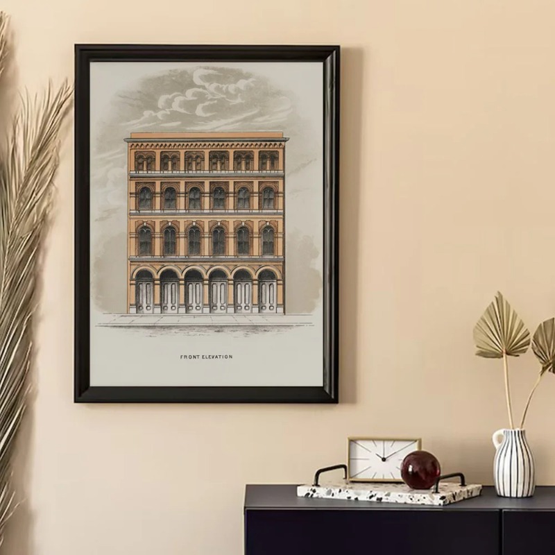 Rysunek Vintage Szkic Geometry – Interior Design Sketch recenzja i cena