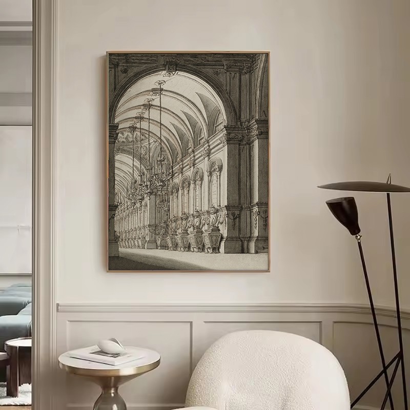 Rysunek Vintage Szkic Geometry – Interior Design Sketch recenzja i cena