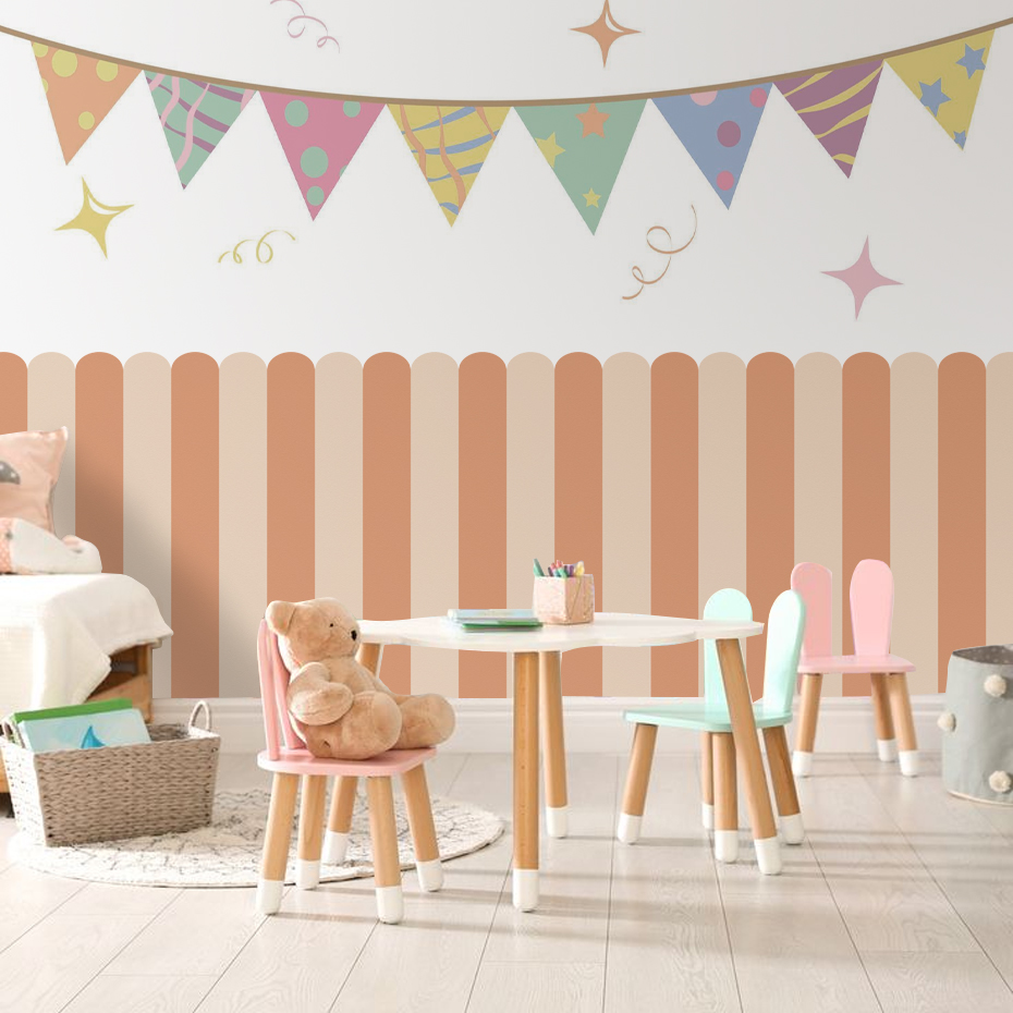 Wielokolorowa pionowa tapeta w – Interior Design Home Decor recenzja i cena